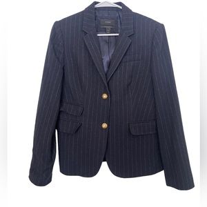 J. Crew Black Pinstripe Blazer